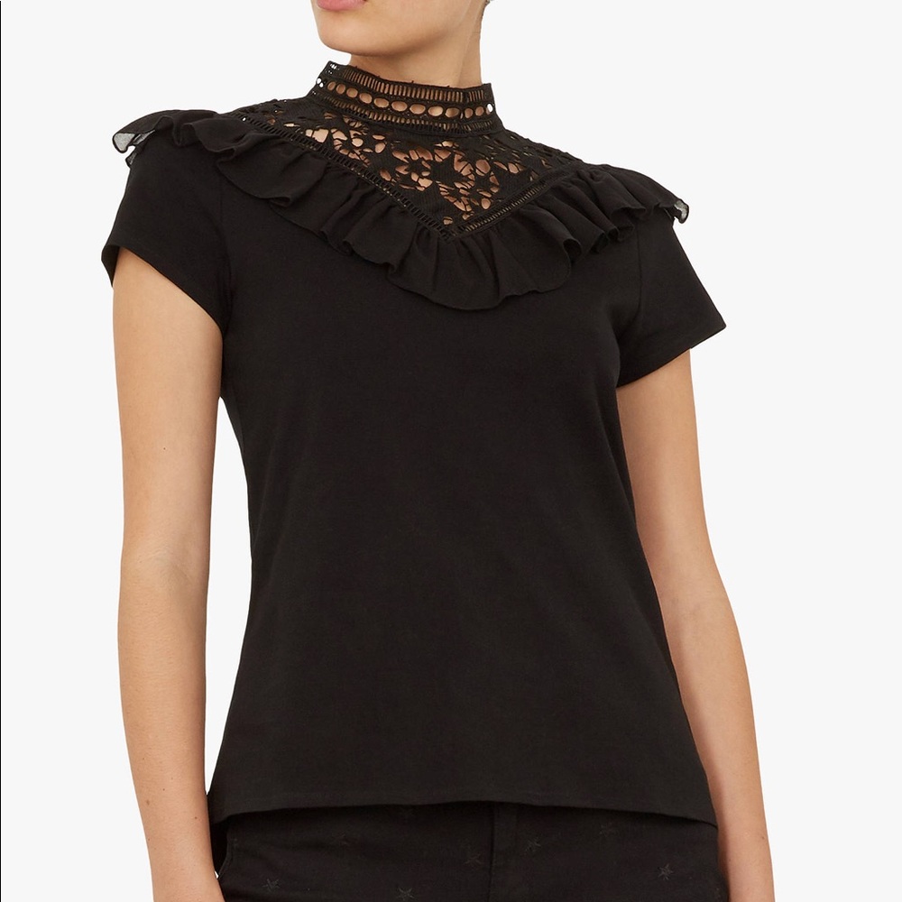 Ted Baker Star Lace top size 4